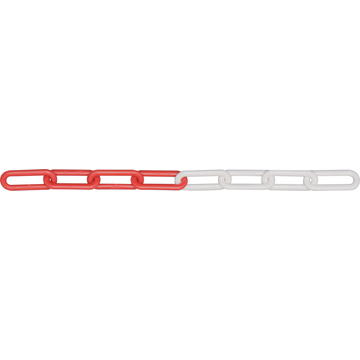 Kunststoffkette rot-weiße Kunststoffketten